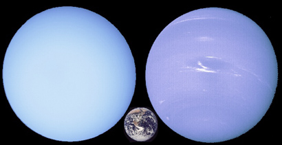 uranus vs earth