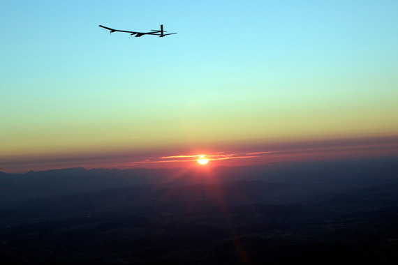 Airplane In Night