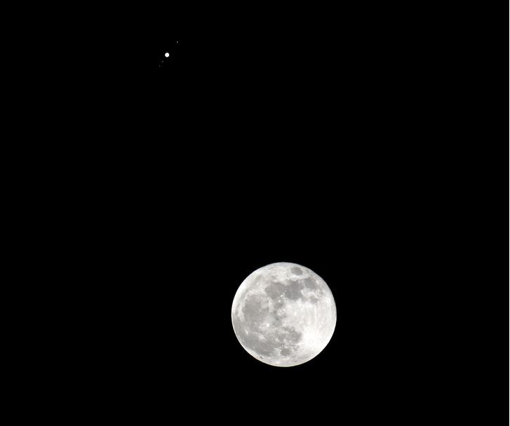 Moon And Jupiter