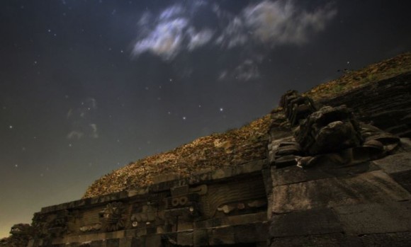 Astrophoto for December 21, 2012: Stars over the Temple of Quetzalcoatl