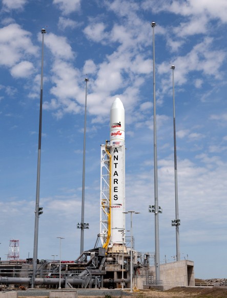 Orbital Antares rocket at Wallops Island Pad. Credit: Orbital Sciences