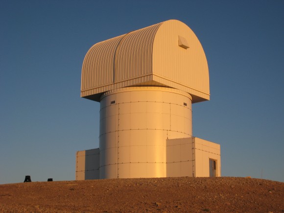 An image of the enclosure of the new 2.3-m Aristarchos telescope, sited at Helmos Observatory. Credit: P. Boumis, National Observatory of Athens.