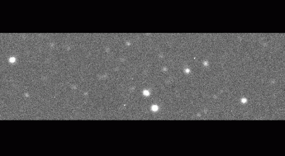Asteroid 2012 DA14 as seen on February 14, 2013 at 11:06 UTC when the asteroid was at 0.018 Astronomical Unit from Earth. Credit: by Ernesto Guido & Nick Howes, Remanzacco Observatory.