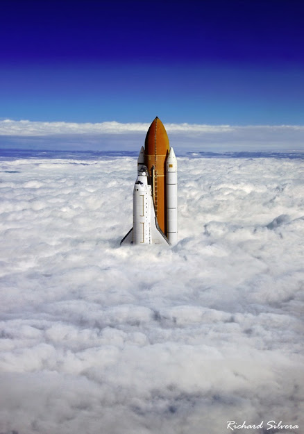A composite image of NASA's space shuttle. Credit: NASA/Richard Silvera. Copyright Richard Silvera.