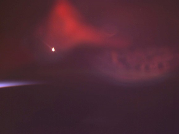 Red Aurora as Seen from the Space Station